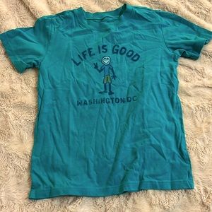 Boy’s Life Is Good Washington DC Green Short Sleeve T-Shirt Size 5-6